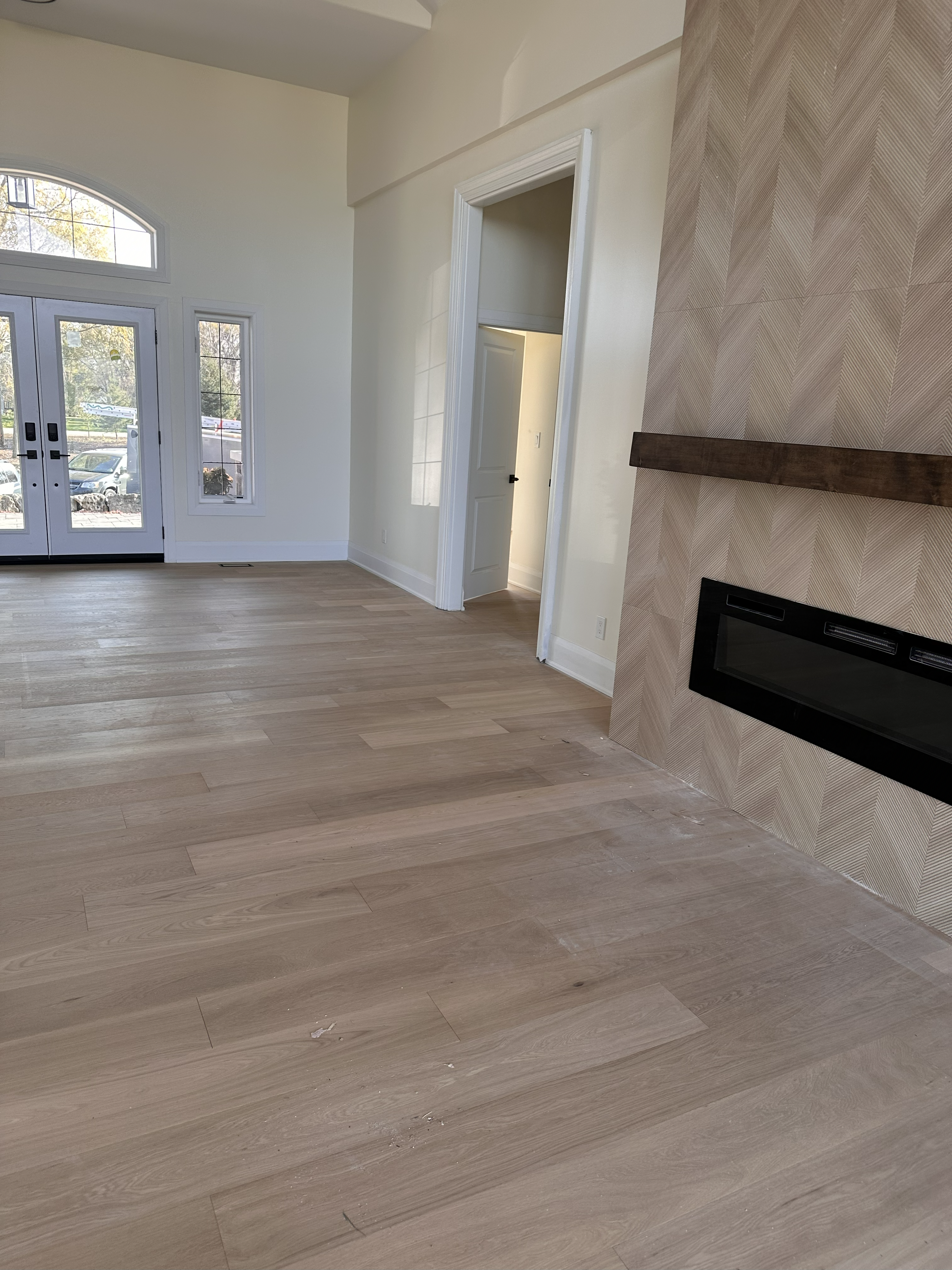 Living area flooring